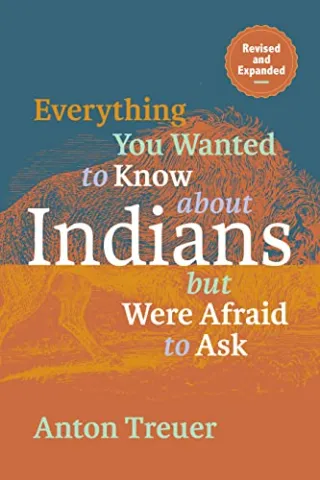 Book cover of community read book. Blue background with orange swirls. Title is in different colors and sizes. 